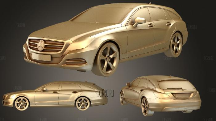 Mercedes Benz Luxurycar 3 stl model for CNC